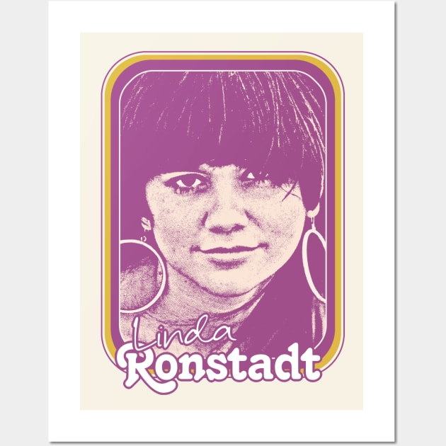 Linda Ronstadt // 70s Style Fan Art Design Wall Art by DankFutura